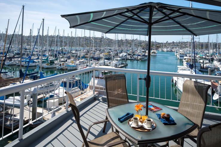 Independent hotels bay club hotel marina marina view from studio suite natalie c3mdv0