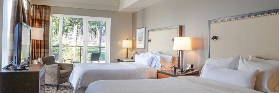 Independent hotels fairways hotel accessible village view double queen studio 1 rrneji